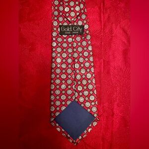 Gold City Handmade Red Tie